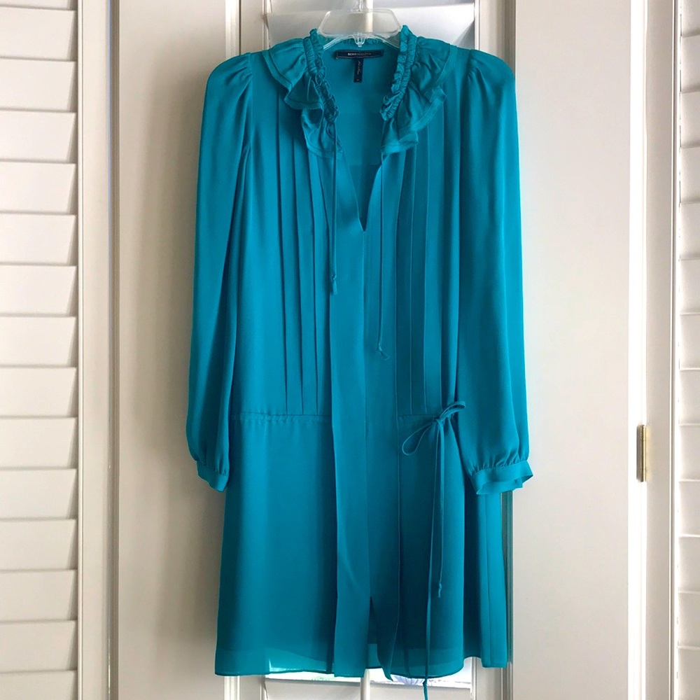 BCBG MAXAZRIA Blue Green Dress